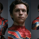 A triptych of life-size, maskless busts of Spider-Man star Tom Holland in Avengers: Infinity War's Iron Spider suit.